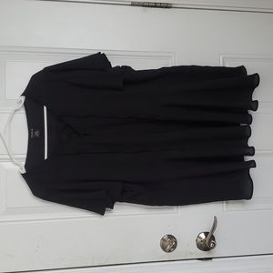 Torrid Butterfly Sleeve Black Sheer Lace Up Top